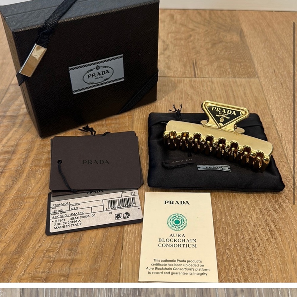 Prada hair clip